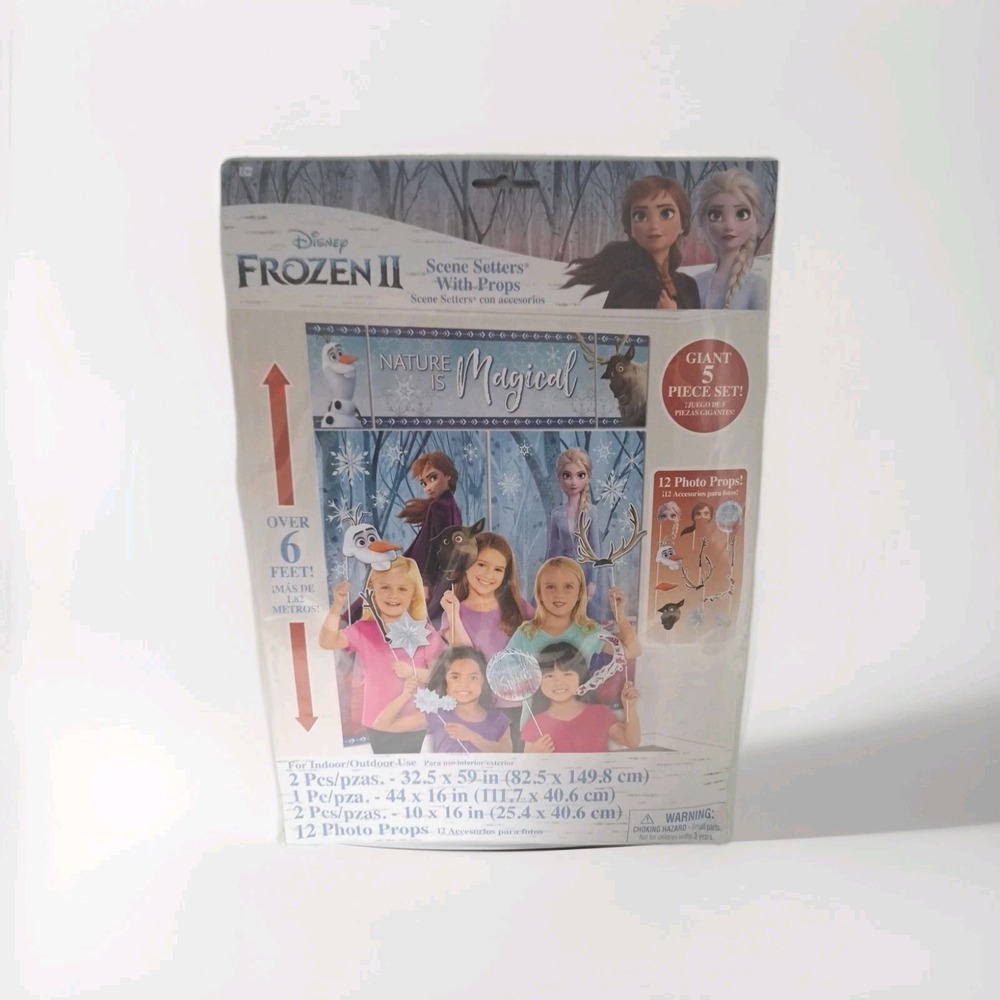 Disney Frozen 2 Scene Setters Photo Backdrop with Props